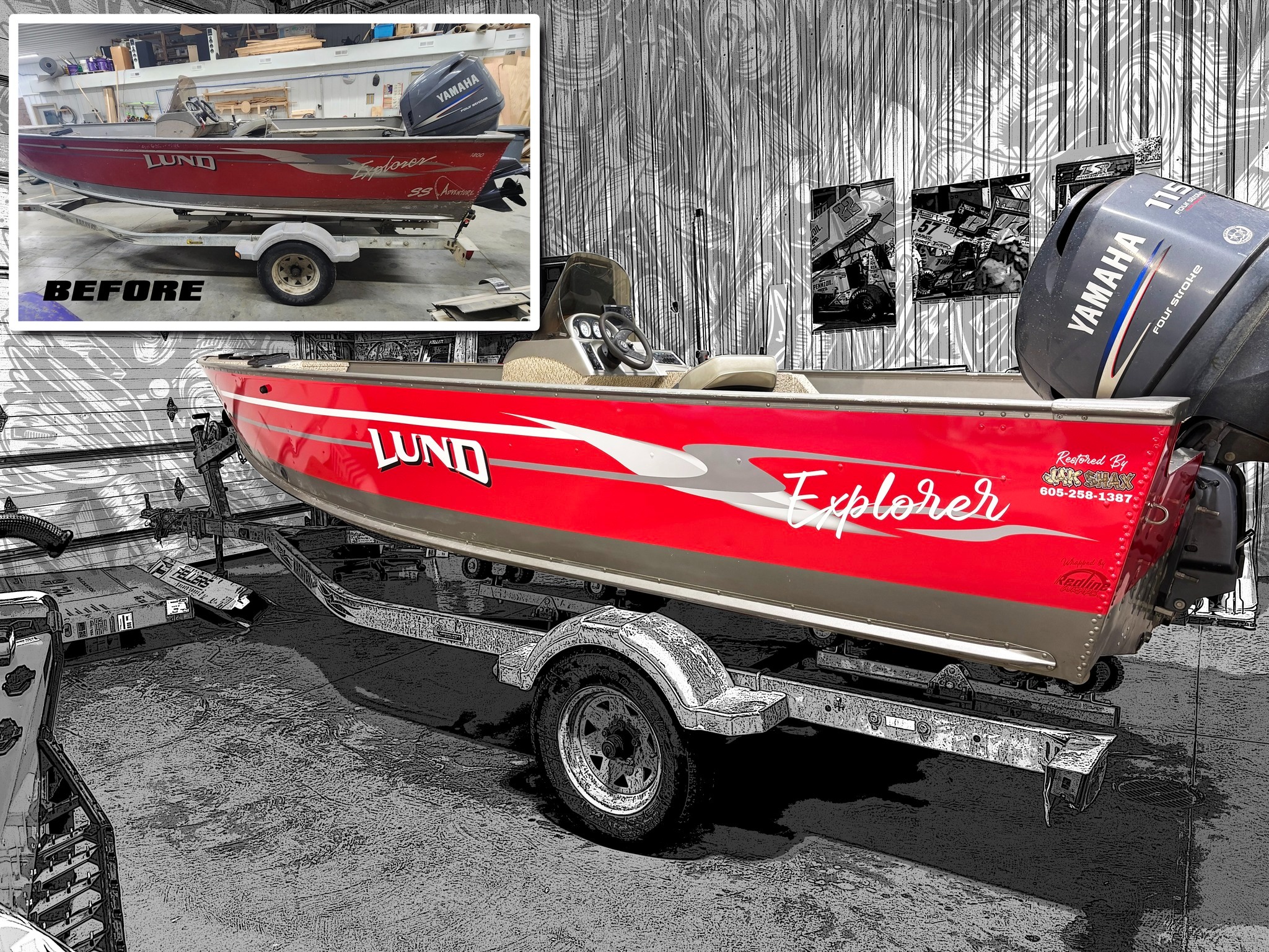Lund boat restoration by JAKShax, photo 7
